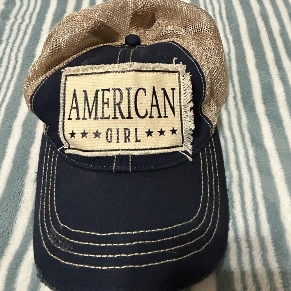 Indigo Soul American Girl Navy and Tan Hat